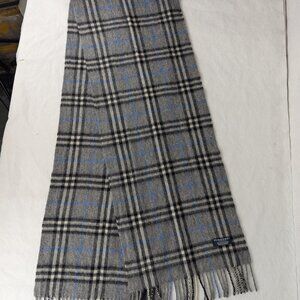 Burberry 100% Cashmere Scarf Gray | Unisex Nova Check | Soft Luxury | Fast Ship